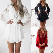 White Hollowed Dress GLR SHOPPING