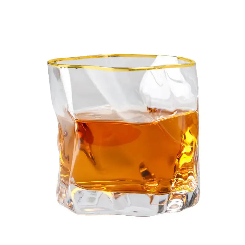 Unique Irregular-Shaped Whiskey Glass GLR SHOPPING