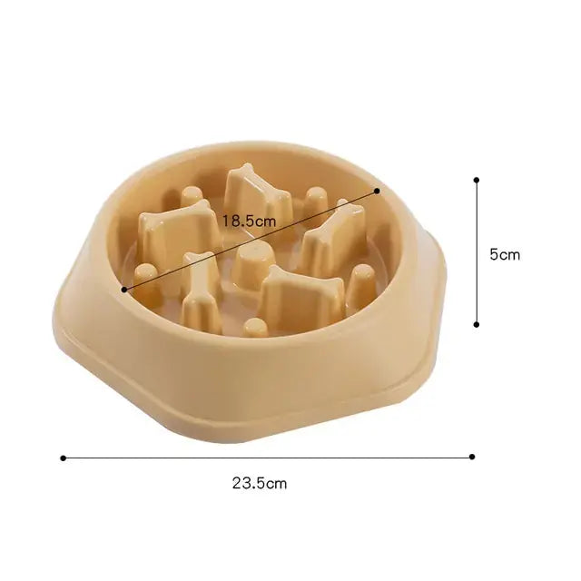 Slow Feeder Bone Design Pet Bowl GLR SHOPPING