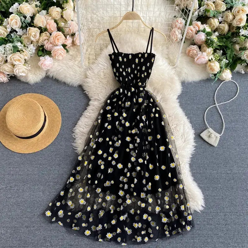 Romantic Floral Beach Dress GLR SHOPPING