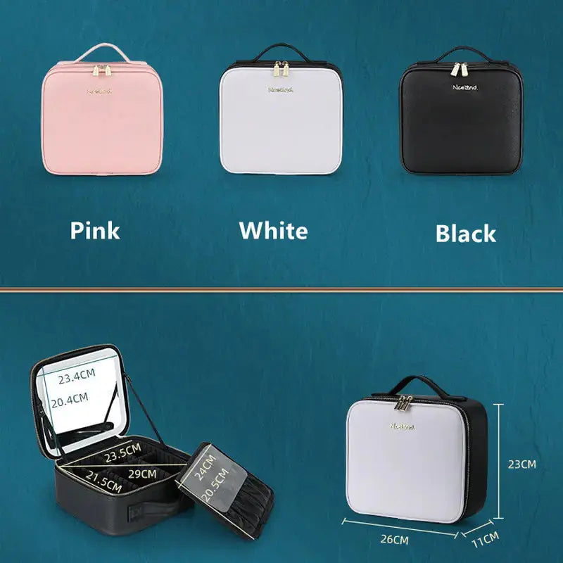 Smart LED Cosmetic Case with Mirror GLR SHOPPING