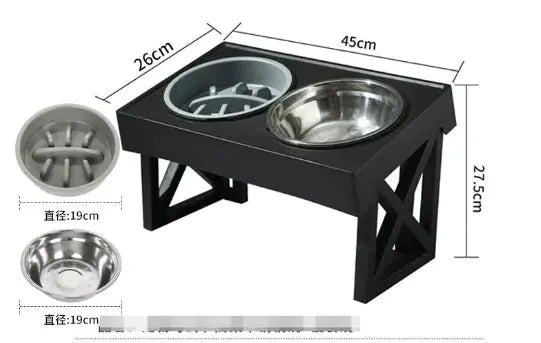 Elevated Slow-Feed Dog Bowl GLR SHOPPING