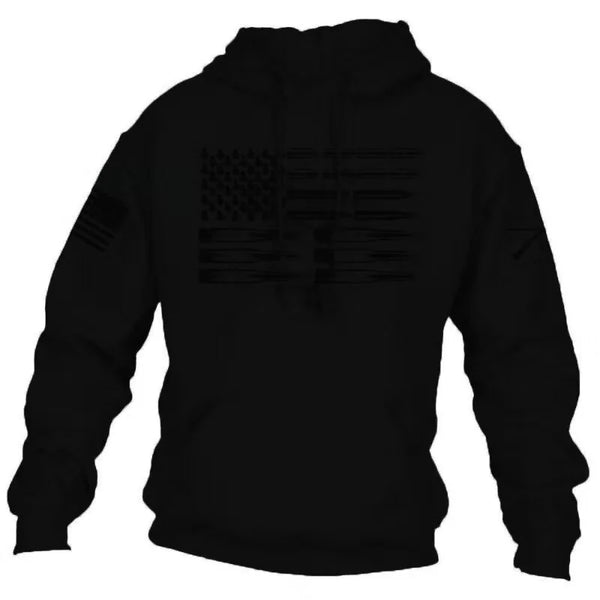 2020 Men's Winter American Flag Hooded Sweatshirt