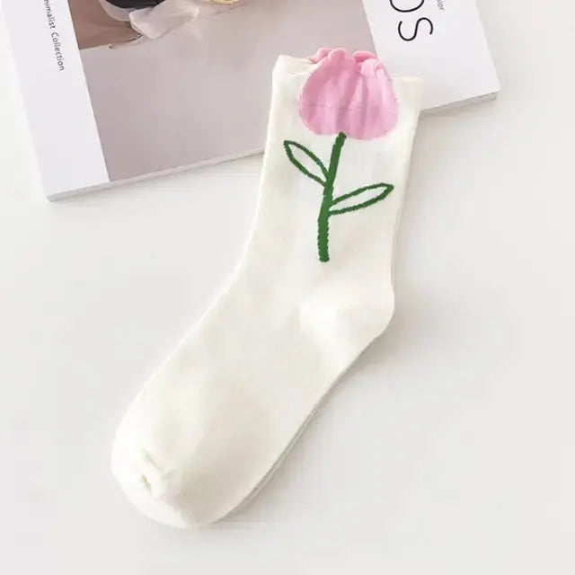 Women Tie-dye Middle Tube Socks GLR SHOPPING