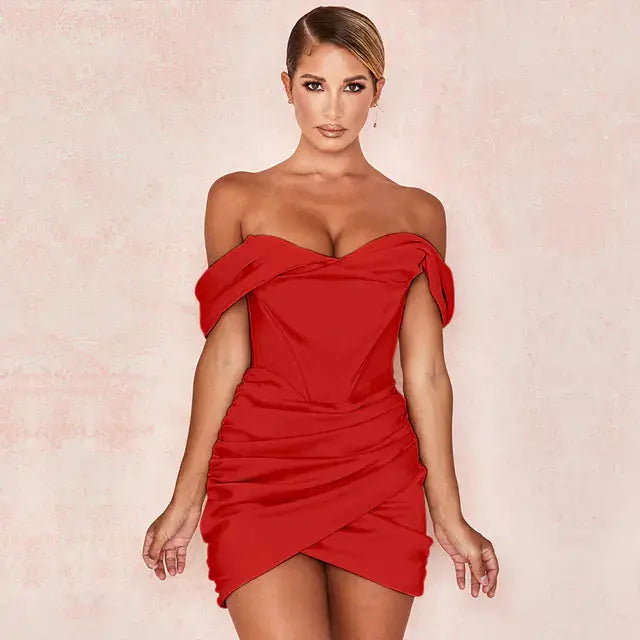 Cryptographic Satin Ruched Corset - GLR SHOPPING