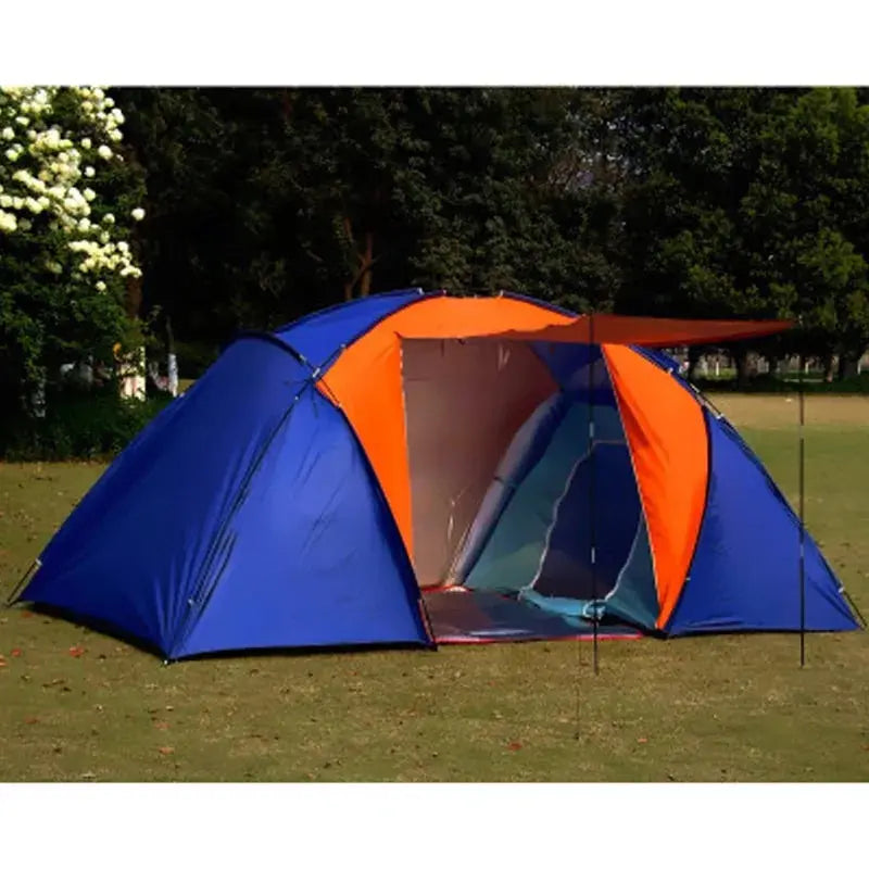 Large Camping Tent Double Layer Waterproof Two Bedrooms GLR SHOPPING