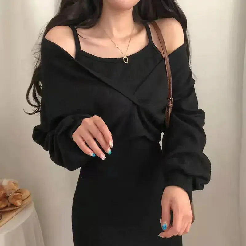 French Elegant Suit Suspender Dress GLR SHOPPING