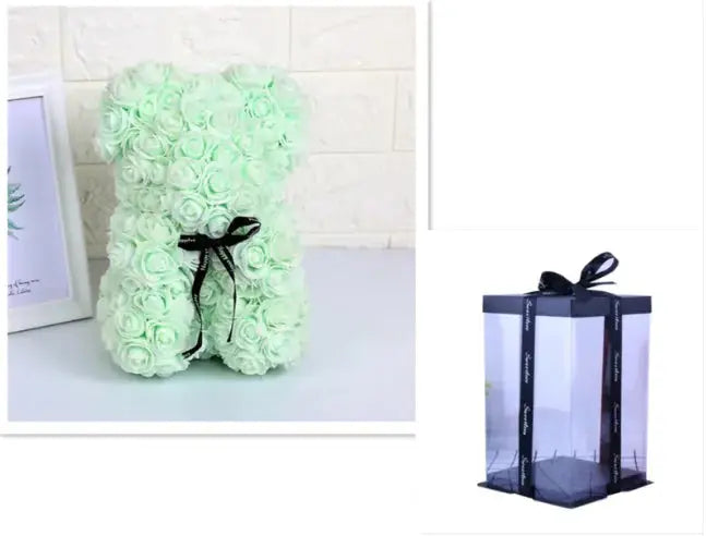 Rose Bear Teddy - Valentine's Day PE Foam Rose Bear GLR SHOPPING