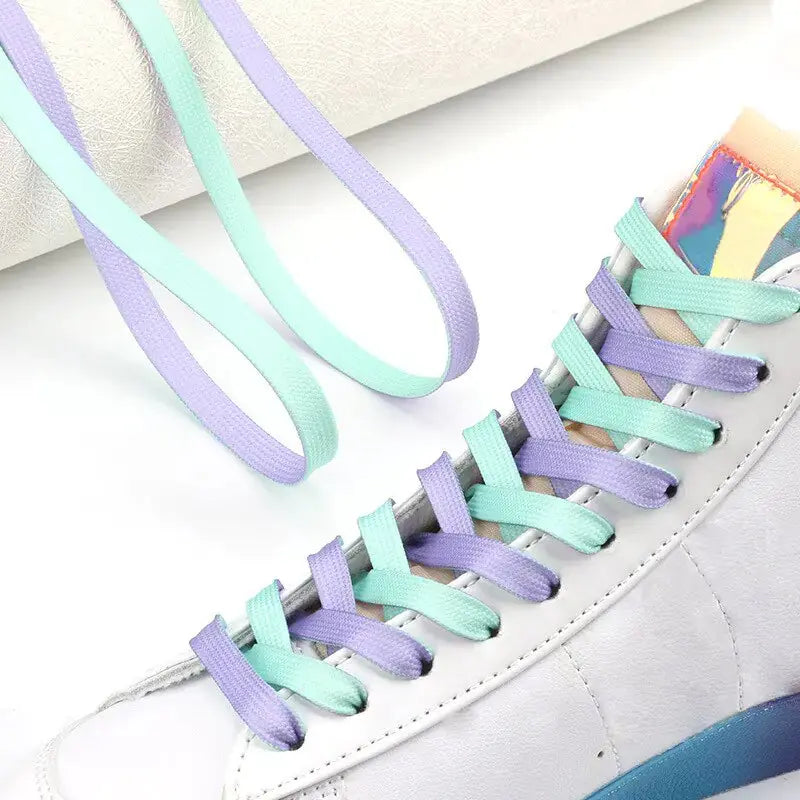 Duo-Tone Flat Shoe Laces GLR SHOPPING