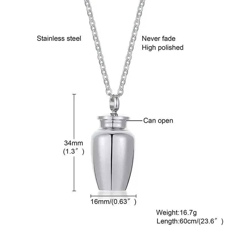 Openable Earthen Jar Columbarium Shape Pendant GLR SHOPPING