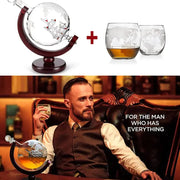 Whiskey Decanter Globe Wine Aerator Glass Set GLR SHOPPING