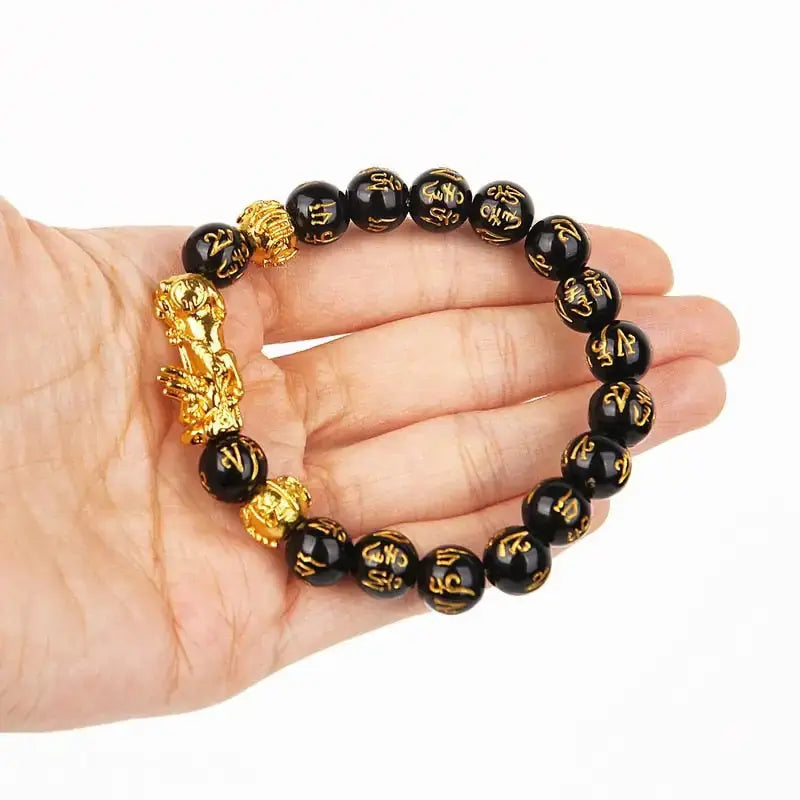 Feng Shui Wealth Bracelet: Black Beads GLR SHOPPING