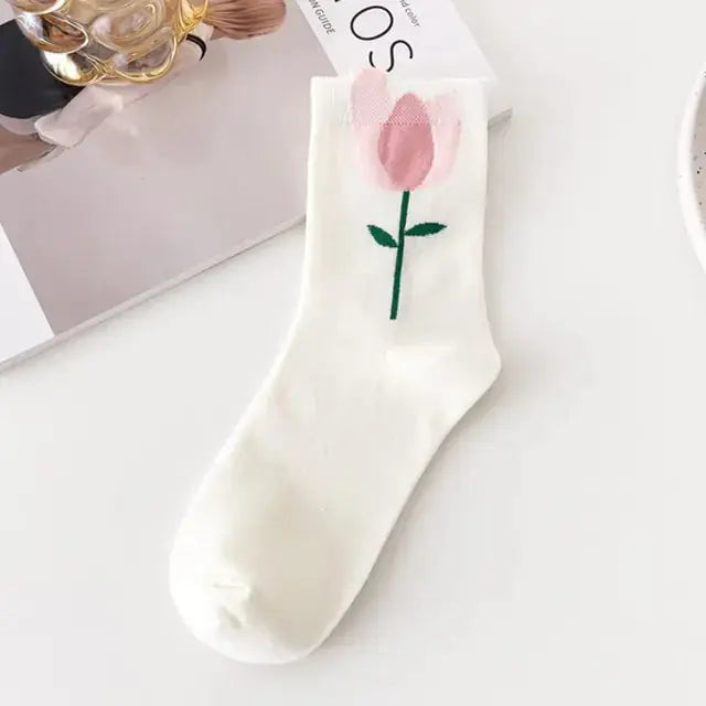 Women Tie-dye Middle Tube Socks GLR SHOPPING
