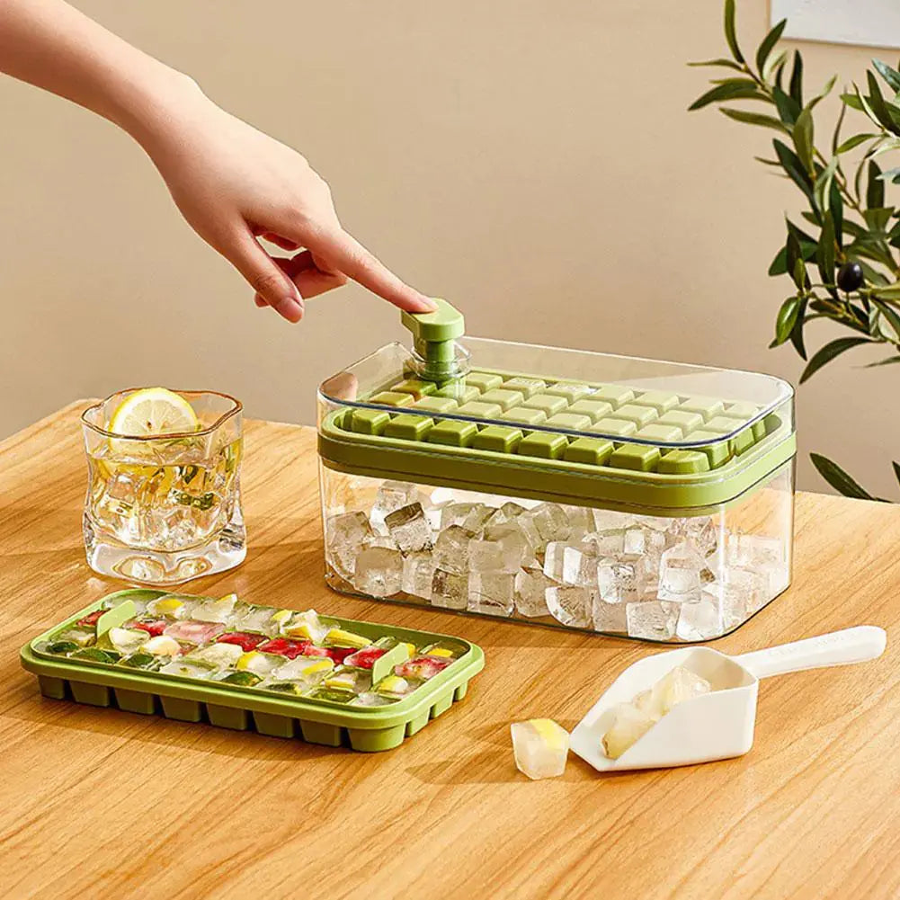 Ice Cube Maker With Storage Box GLR SHOPPING