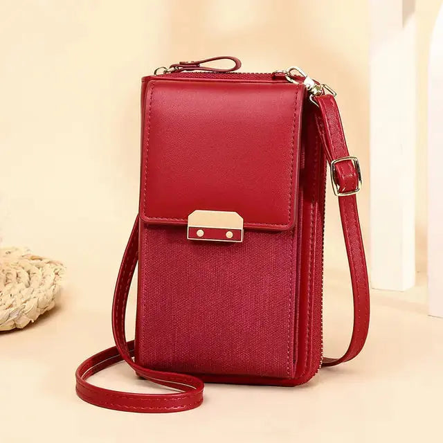 PU Leather Ladies Wallet Crossbody Bag - GLR SHOPPING
