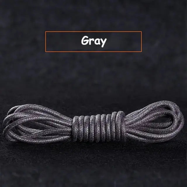Cotton Waxed Round Shoelaces Set GLR SHOPPING