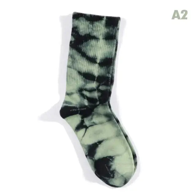 Women Tie-dye Middle Tube Socks GLR SHOPPING
