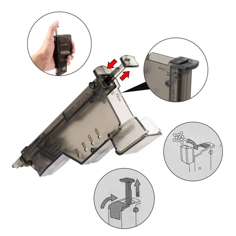 Plastic Airsoft BB Quick Loader GLR SHOPPING