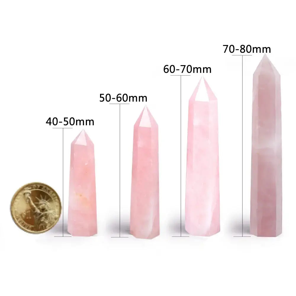 Rose Quartz Crystal Obelisk GLR SHOPPING