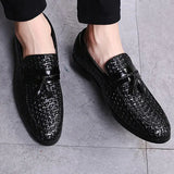 Luxury Italian Style Tassel Leather Loafers