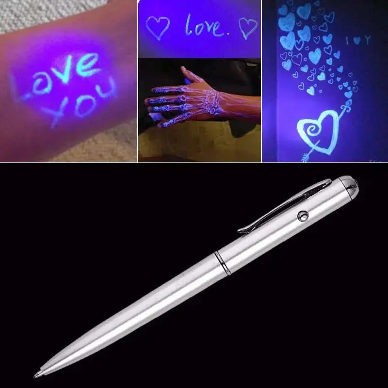 UV Light Ballpoint Pen with Invisible Ink GLR SHOPPING