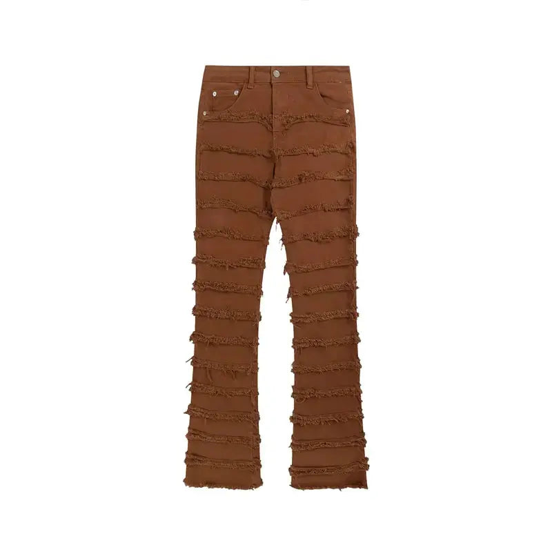 Harajuku Striped Tassel Jeans GLR SHOPPING