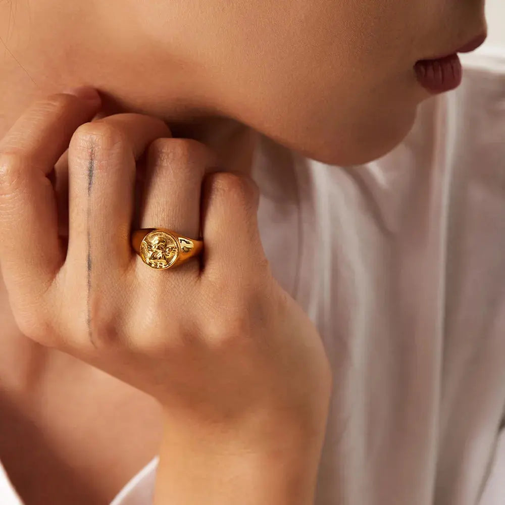 Heart-shaped Angel Rings for Women GLR SHOPPING