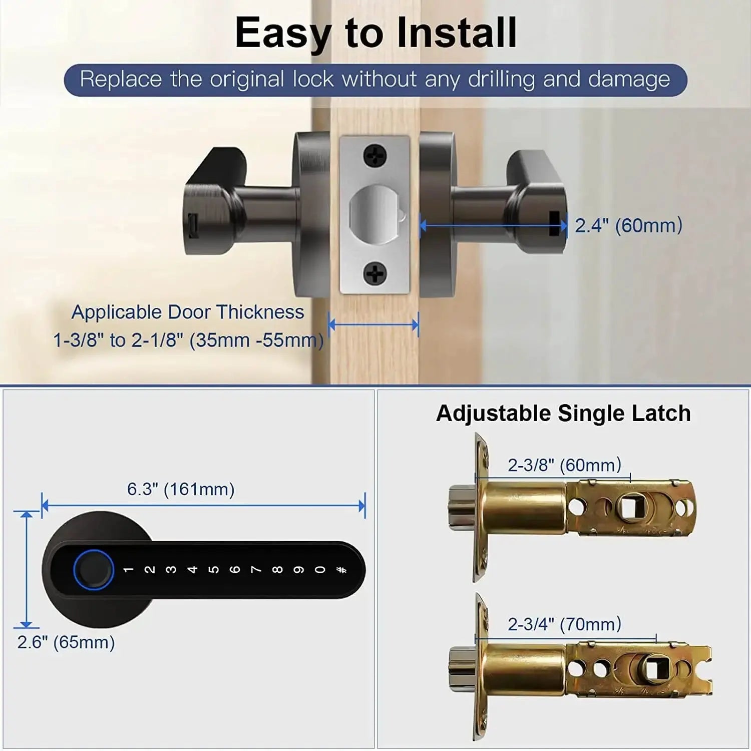 Fingerprint Door Lock GLR SHOPPING