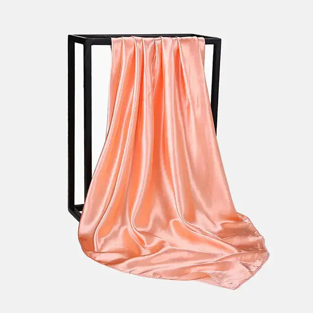 Solid Color Silk Neckerchief Scarf GLR SHOPPING