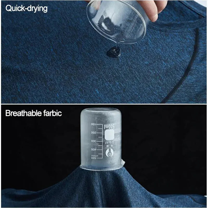 Men's Quick Dry Compression Running T-Shirts: Fitness & Soccer Sportswear GLR SHOPPING