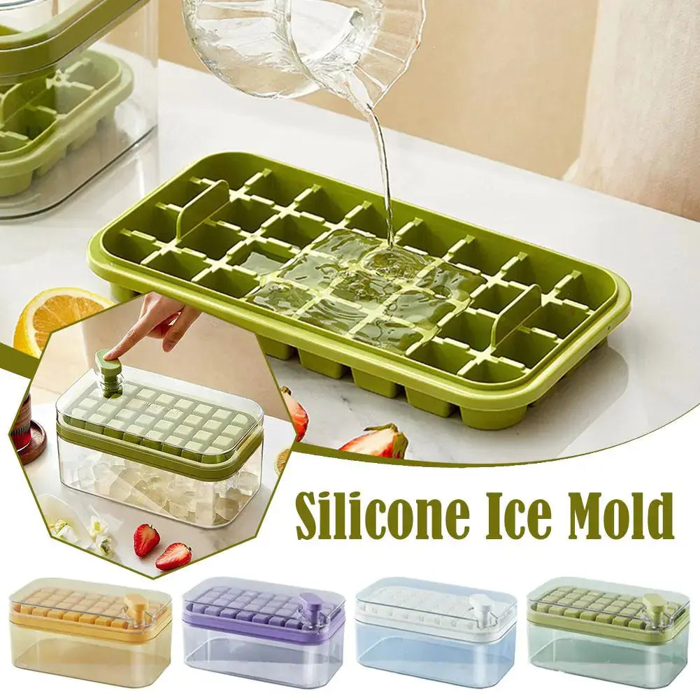 Ice Cube Maker With Storage Box GLR SHOPPING