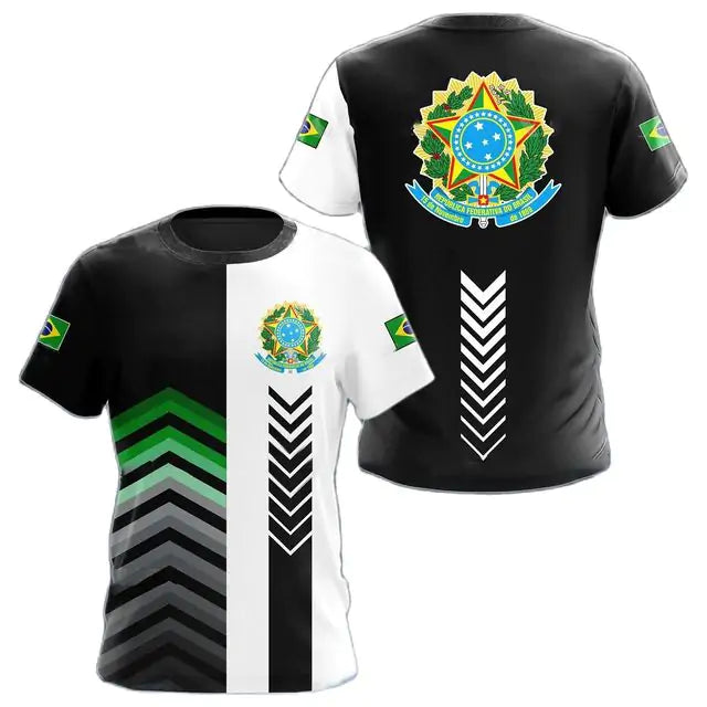 Camiseta Gola Redonda Masculina Brasil