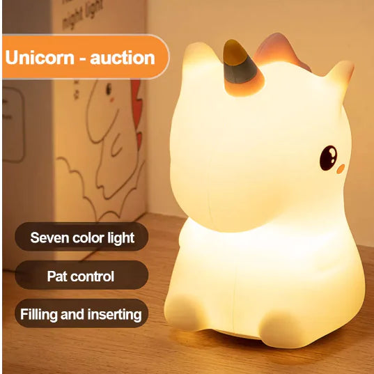 LED Unicorn Bedside Night Light GLR SHOPPING