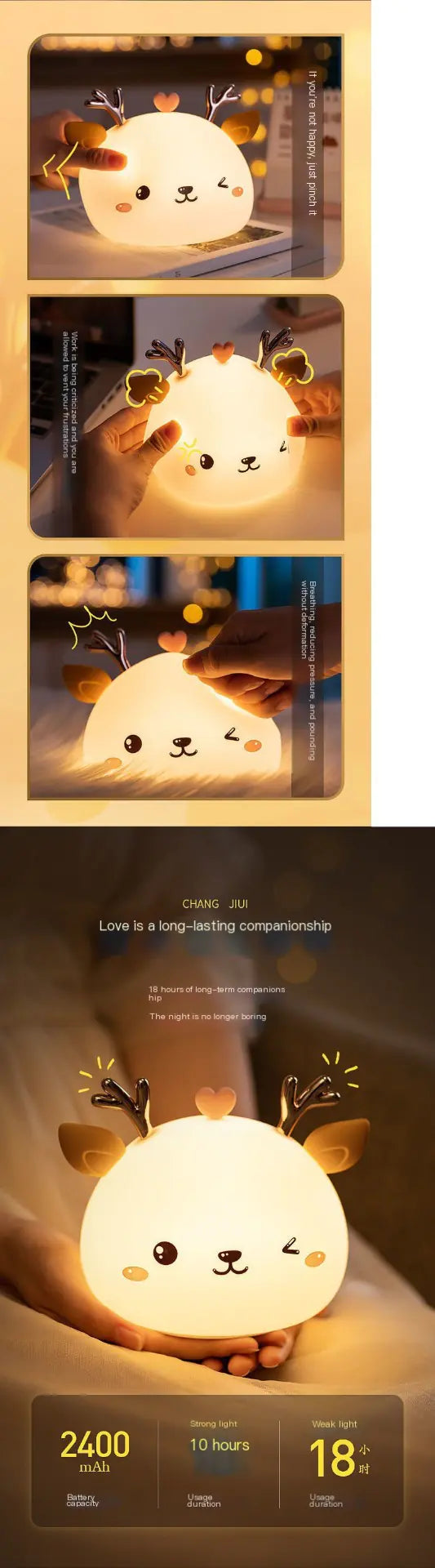 LED Unicorn Bedside Night Light GLR SHOPPING
