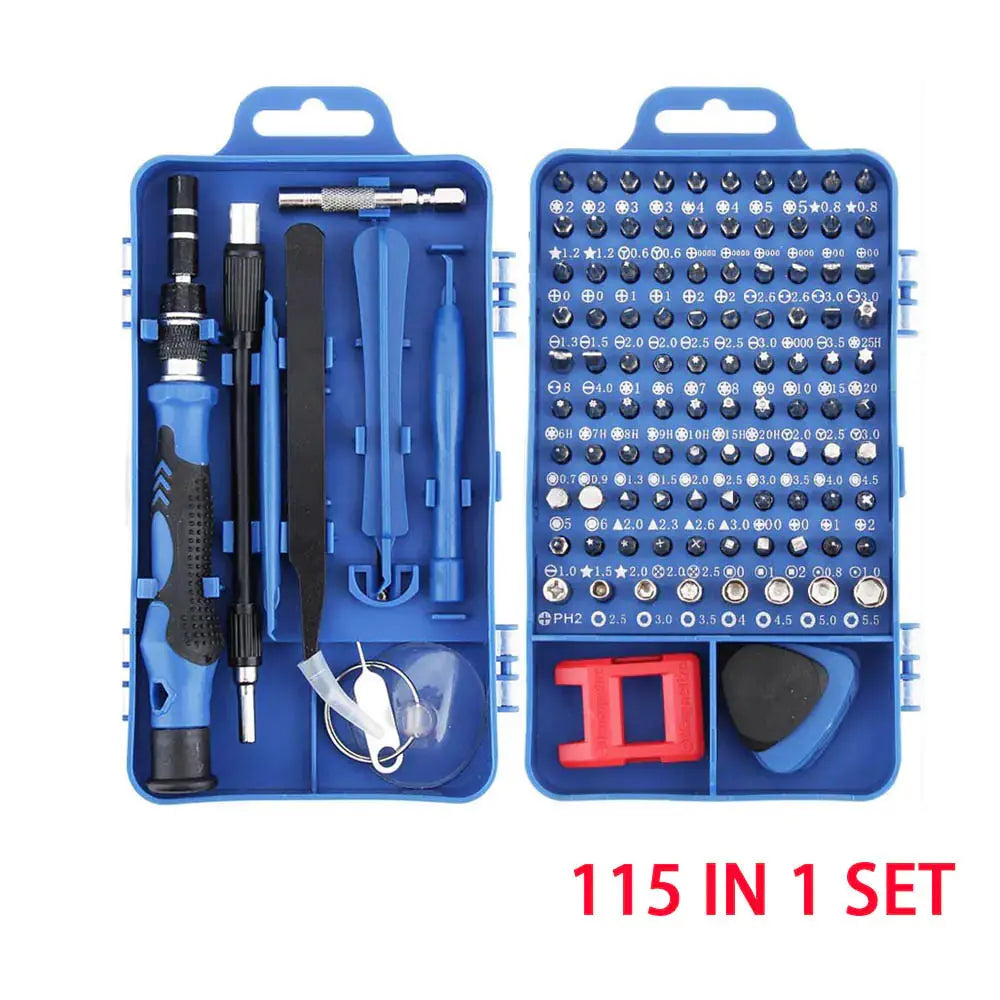 115-in-1 Precision Screwdriver Set for Mobile Phone and Watch Repair GLR SHOPPING