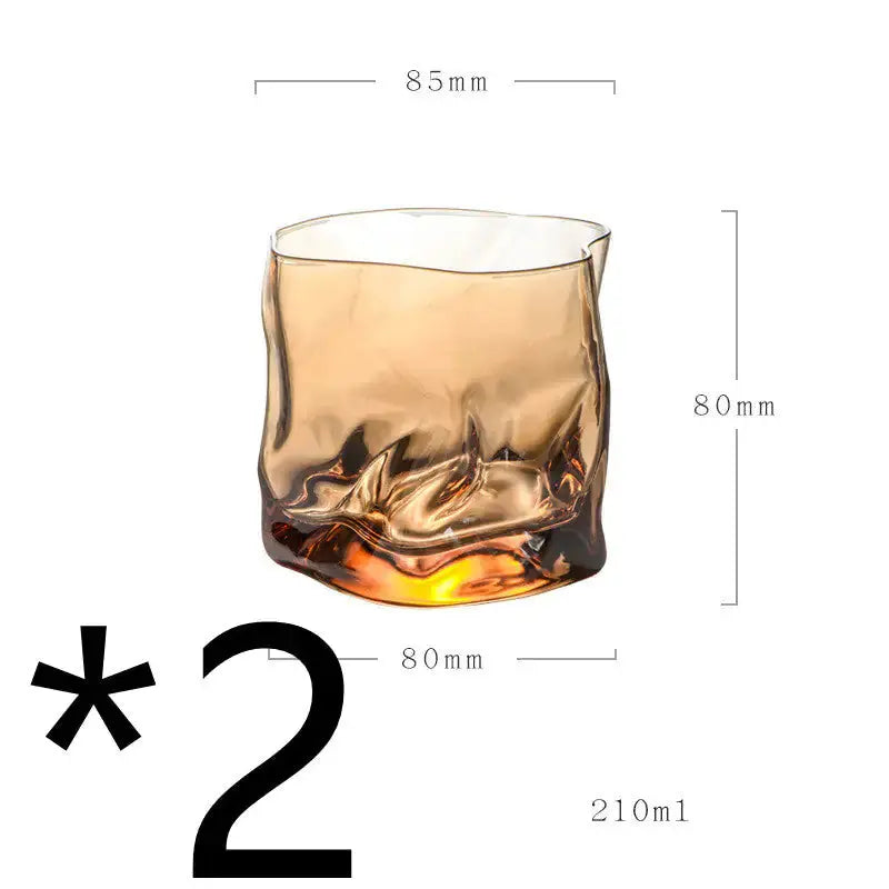 Unique Irregular-Shaped Whiskey Glass GLR SHOPPING