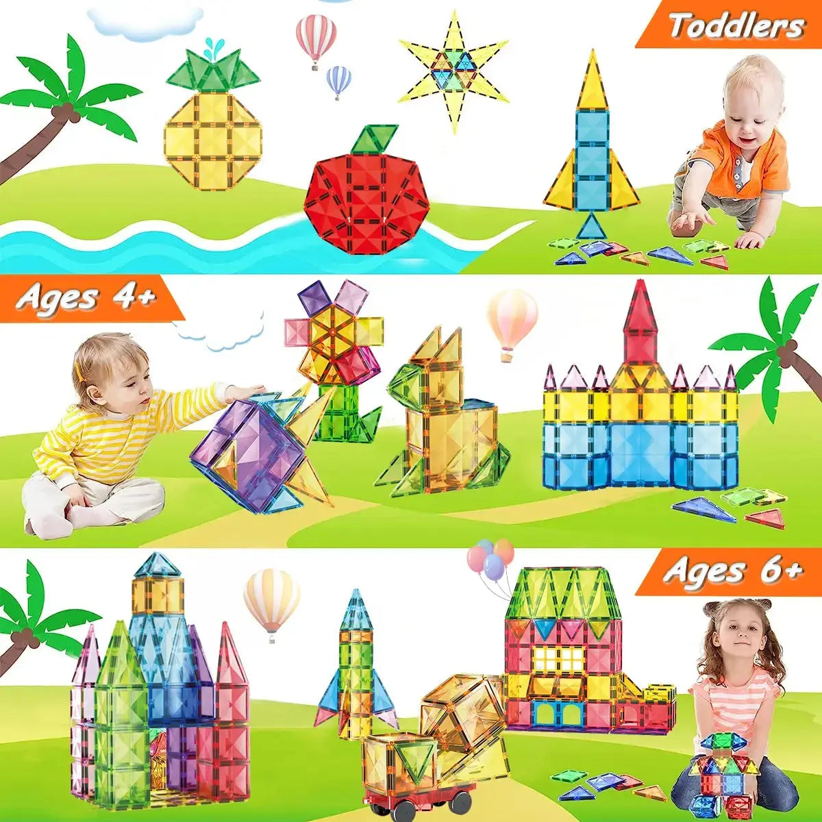 Magnetic Blocks Toys For Kids GLR SHOPPING