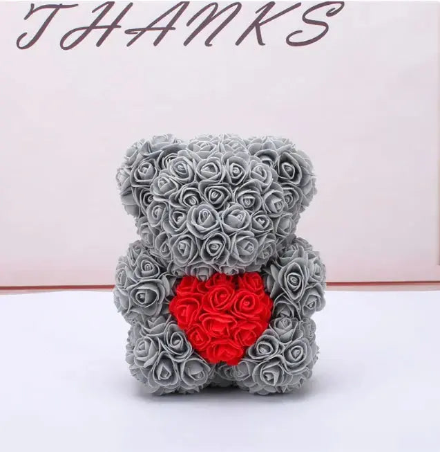 Rose Bear Teddy - Valentine's Day PE Foam Rose Bear GLR SHOPPING