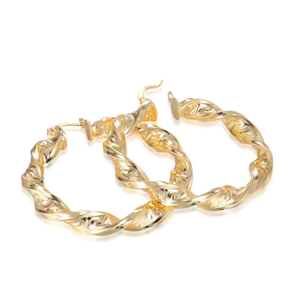 Punk Chic: Great Wall Hoop Earrings GLR SHOPPING