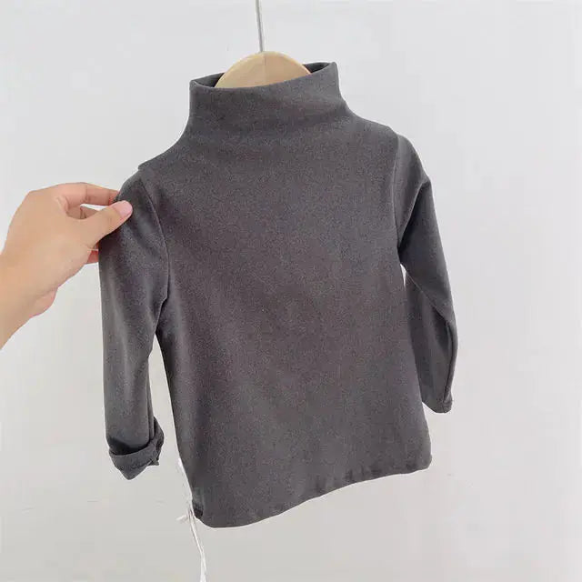 Boys Girls T-shirts Kids Tops Turtleneck GLR SHOPPING