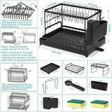 Compact Chef's 2-Tier Dish Organizer