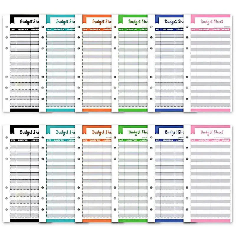 A6 Leather Budget Binder GLR SHOPPING