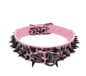 Spiked Studded Leather Collars GLR SHOPPING