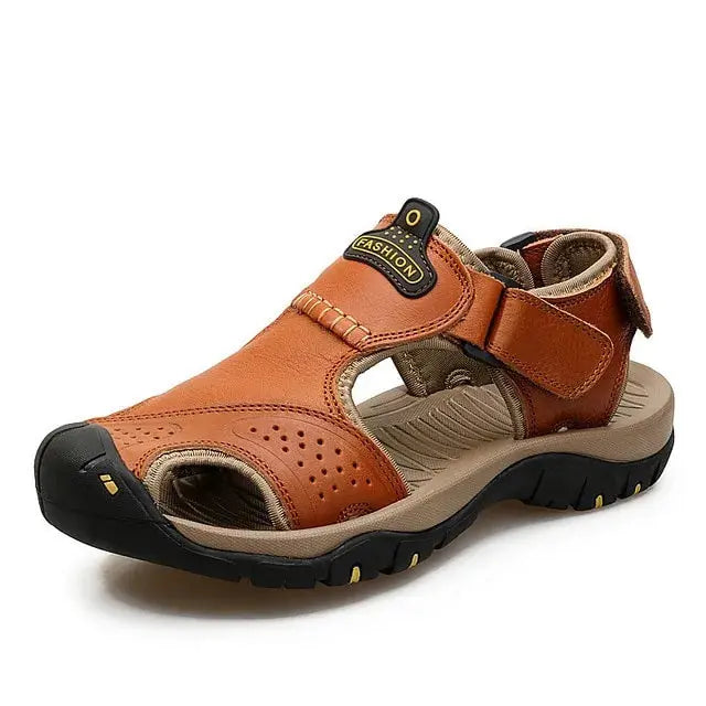 MIXIDELAI Genuine Leather Men Shoes Summer New Large Size Men's Sandals GLR SHOPPING