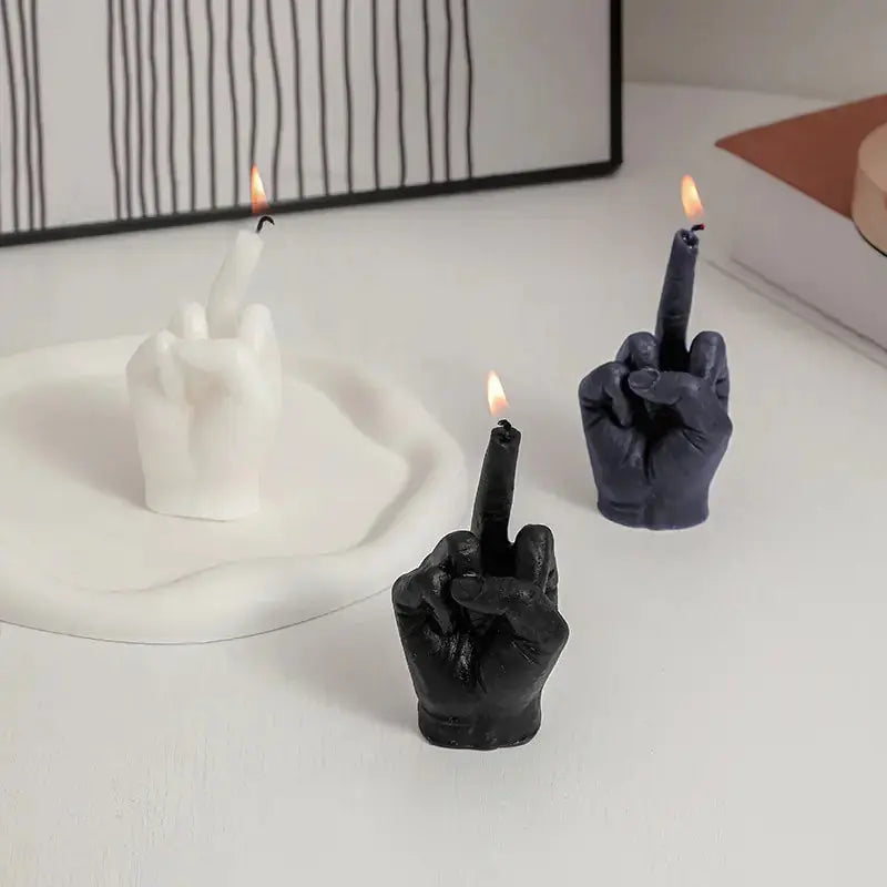 Middle Finger Shaped Scented Candles GLR SHOPPING