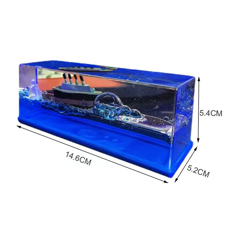 Ship Fluid Drift Bottle Home Decoration GLR SHOPPING