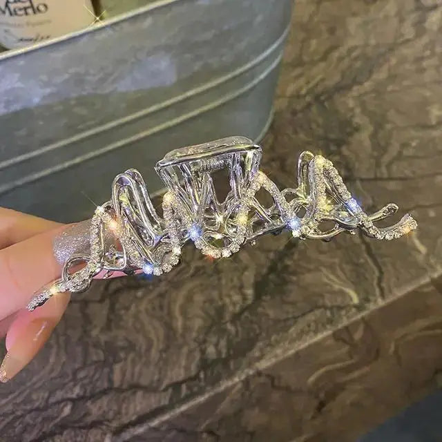 Hair Claw Crab Crystal Pearl Clip GLR SHOPPING