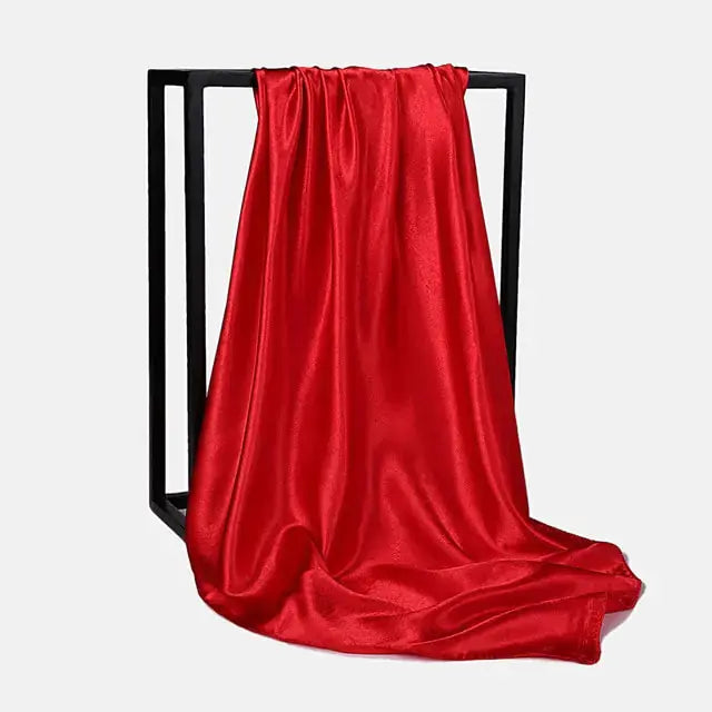 Solid Color Silk Neckerchief Scarf GLR SHOPPING