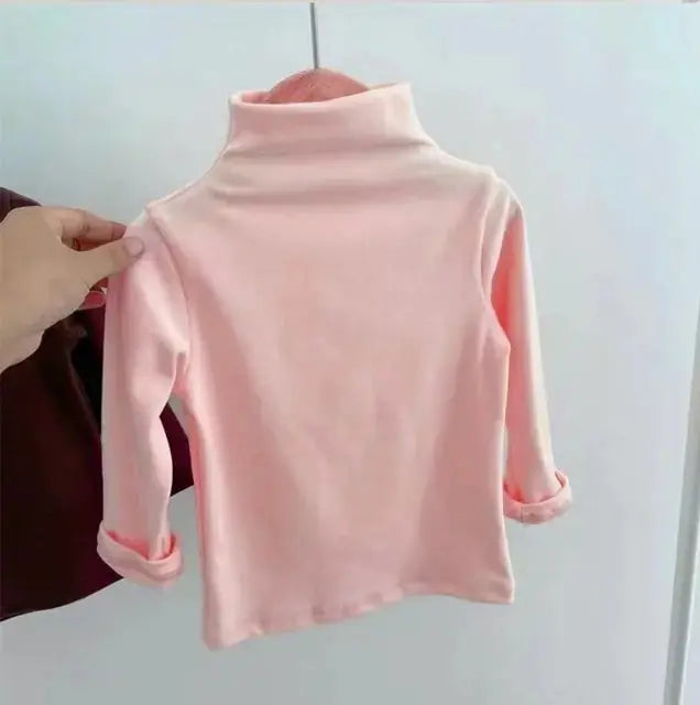 Boys Girls T-shirts Kids Tops Turtleneck GLR SHOPPING