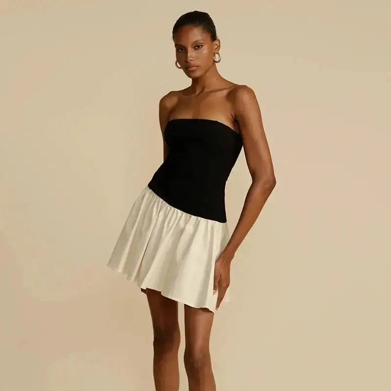Slim Folds Bodycon Splice Dress GLR SHOPPING